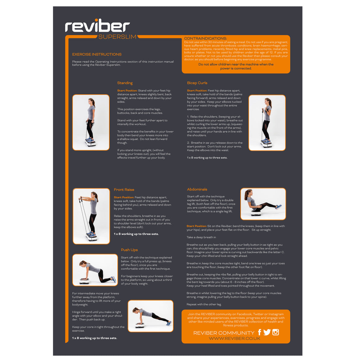 Reviber Superslim Vibration Plate Exerciser